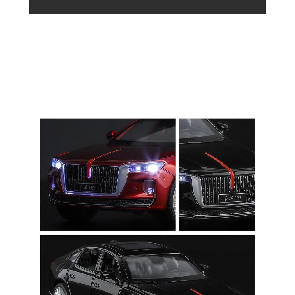 1/32 Hong Qi H9 Металлическая Люксовая Модель Автомобиля Литая Игрушечная Машинка Металлическая Модель Автомобиля Высокая Симуляция Звук Свет Коллекция Детские Подарки