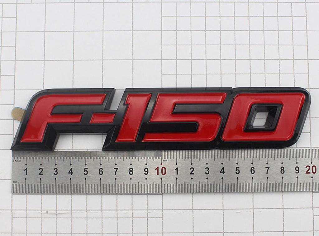 Weatherproof Red Black 3d Raised Plastic Emblem Badge Letter For 09-14 Ford F150 Tailgate