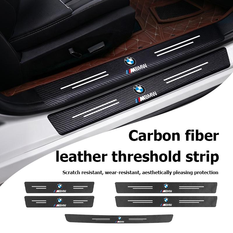 MUSE5 Car Door Carbon Fiber Sill Anti Scratch Protection Strip For BMW M Performance E36 E46 E60 E90 E91 E92 E93 F30 F20