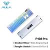 AULA F108Pro/F108 Wireless  Mechanical Keyboard 108Key Full Size RGB Hot Swap Macro Esport Gaming Office Dual Use PC Peripheral