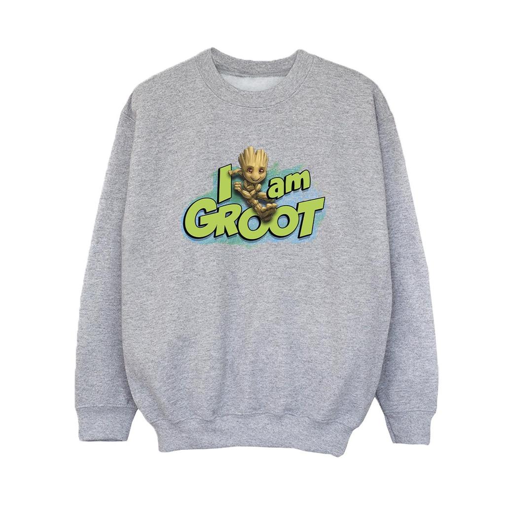 Marvel Boys Guardians Of The Galaxy I Am Groot Jumping Sweatshirt
