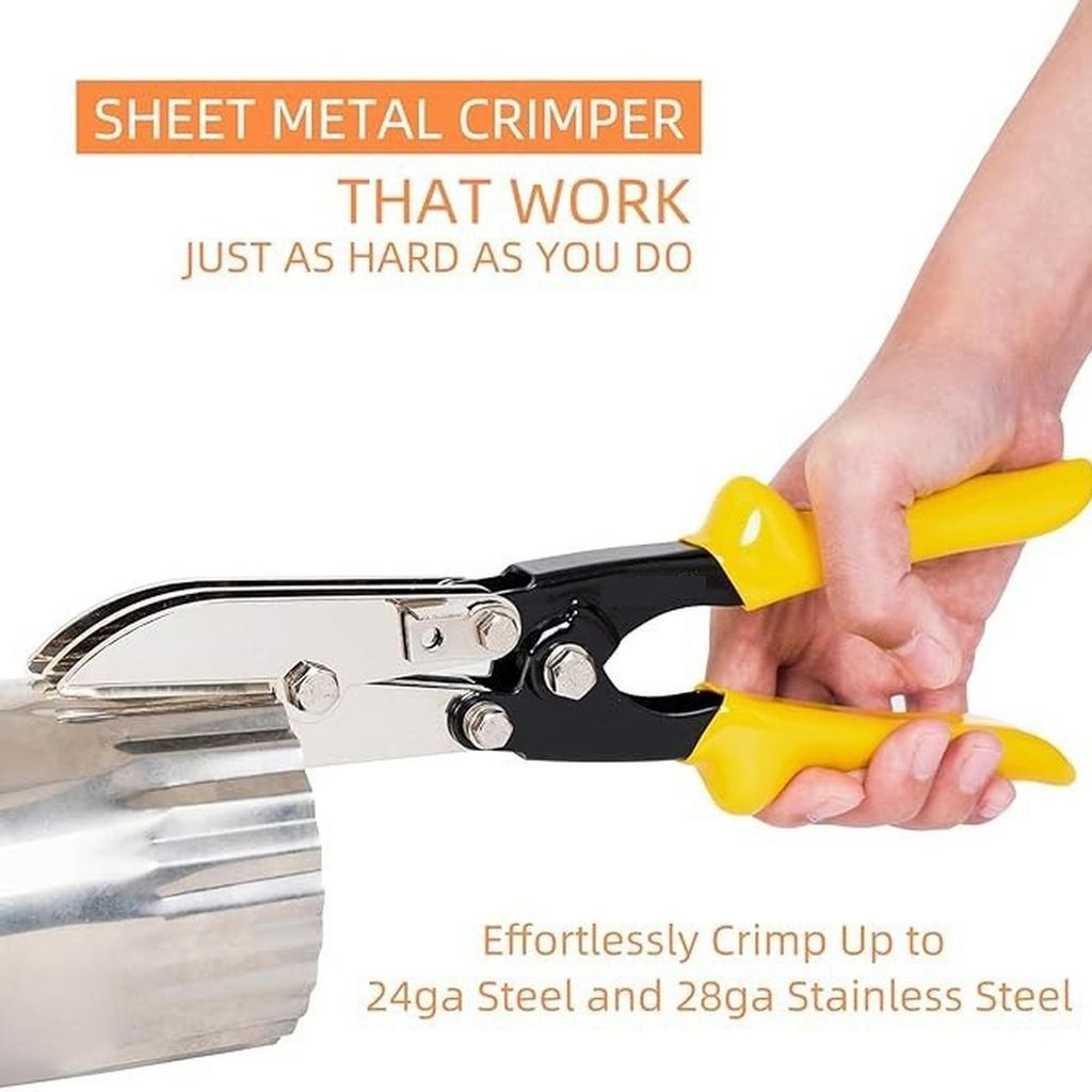 5 Clamp Tool For Efficient Crimping Downspouts HVAC Ductwork With Ergomic Nslip Handle P9YB