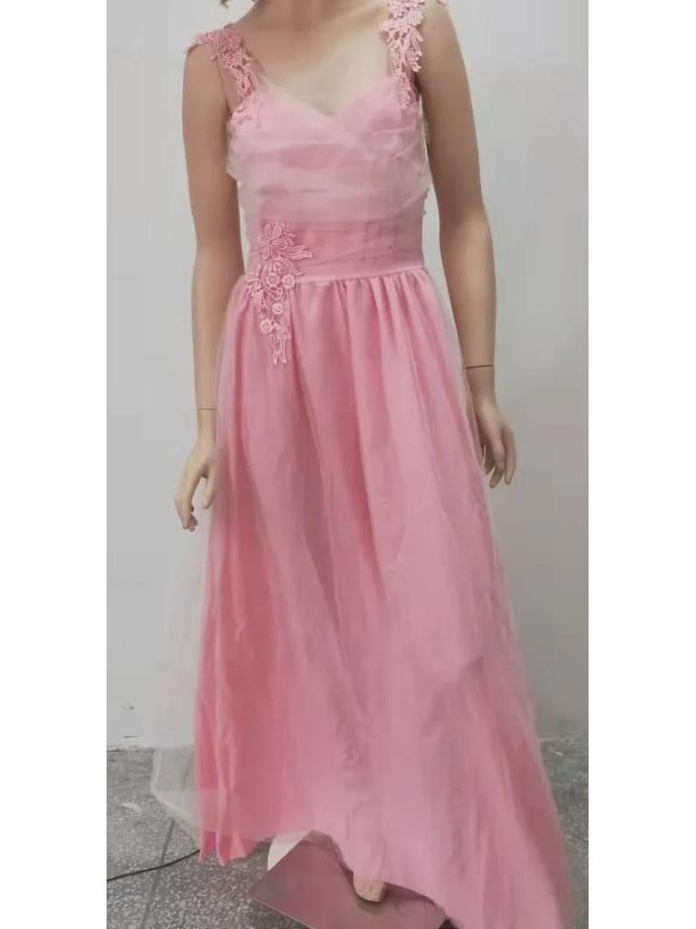 Вечернее платье с V-образным вырезом осень 2021 г.: Длинная юбка-сетка в европейском и американском стиле для женщин