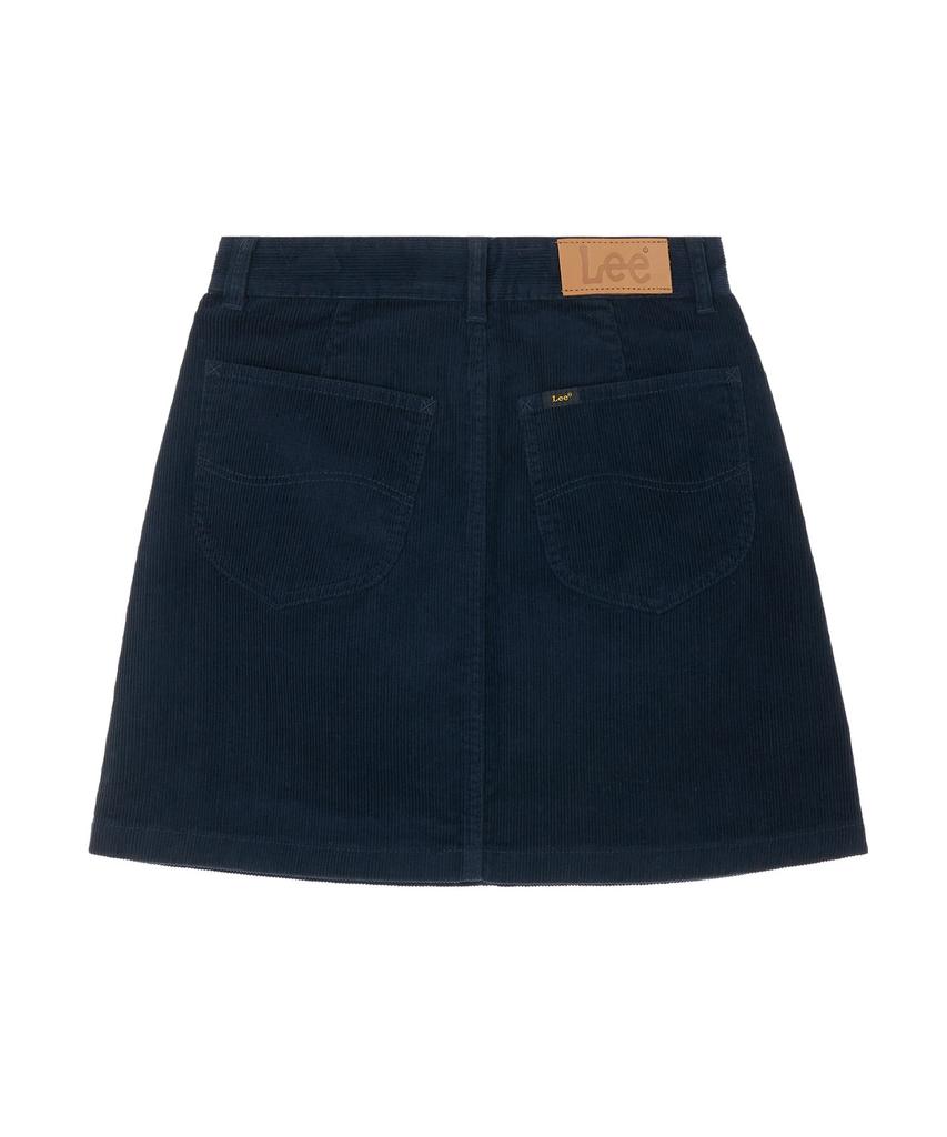 Lee Corduroy Miniskirt Navy