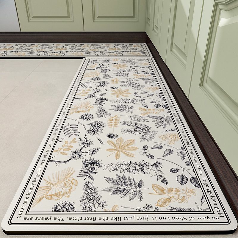 Утолщенные кухонные коврики нескользящие и маслостойкие протираемые не моющиеся грязеотталкивающие коврики для ног абсорбирующие силиконовые коврики