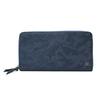 WONDER Wallet Long Wallet Round Zipper Brand Leather Genuine Leather Camouflage Embossed Yoshida Bag Domestic Men's Black 342-03838 (Navy)