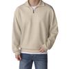 Men S Casual Loose Stand Collar Long Sleeve Solid Color Sweatshirt