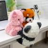 New Table Accompaniment Series Small Animal Plush Toy Panda Palm Treasure To Accompany Soothing Sitting Birthday Gift Doll