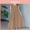 Casual Zanzea Daily Loose Women Vneck Short Sleeve Long Dress