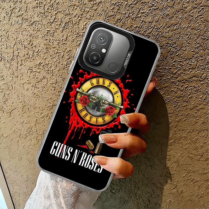 Чехол для телефона G-Guns N R-Roses Ударопрочный для Xiaomi Poco X7 X6 X5 X3 Pro F7 Ultra M8 Redmi 15C 15 14C 13C 12C 10C 13 12 10