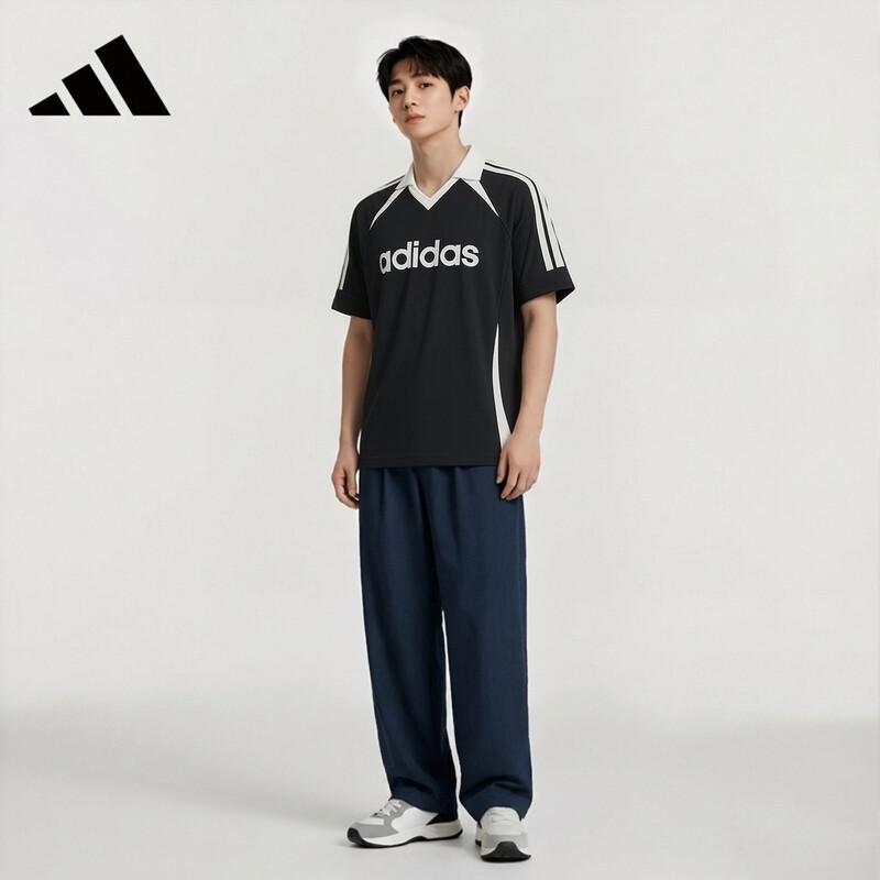 adidas LD7094 Унисекс футболка с коротким рукавом и воротником-поло