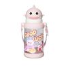 Kids Cartoon Plastic Cup With Straw For School And Travel