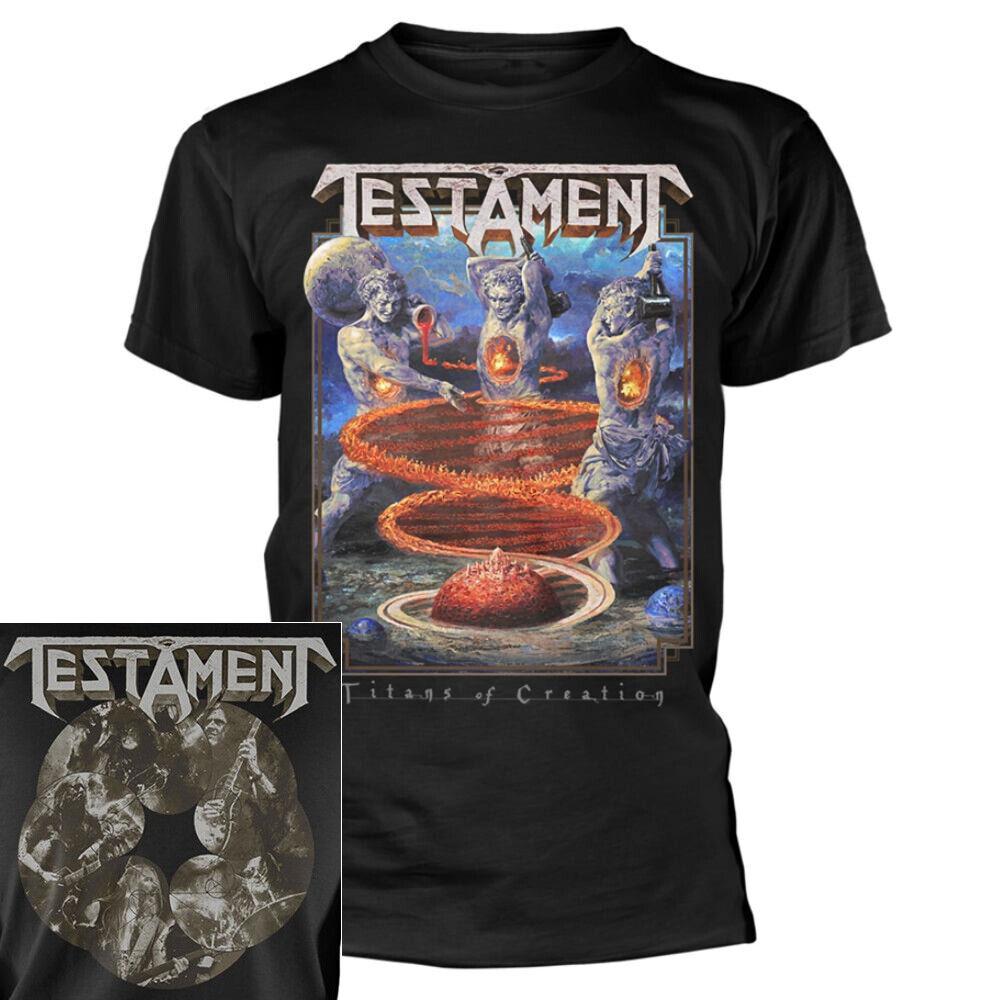 26 Testament Титаны Творения Футболка S-3XL Футболка Трэш-метал Официальная футболка группы Унисекс футболка