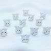 10Pcs Ceramic Cute Rabbit Ceramic Beads Rabbit Rabbit Shape Porcelain Bead  Necklace Accessories