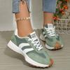 Женские Повседневные Кроссовки в Стиле 'Dad Sneakers' Удобные Массивные Кроссовки на Платформе Беговые Кроссовки Нескользящие На Шнуровке Дышащие Обувь для Ходьбы Женская Тренировочная Теннисная Обувь