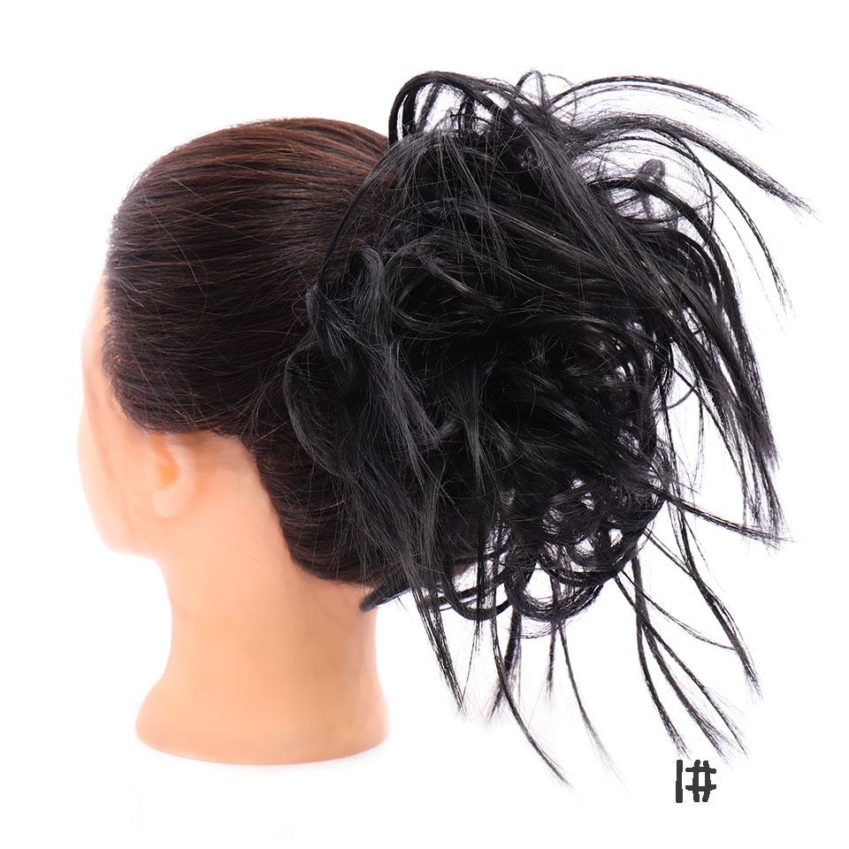 Шиньоны из синтетических волос, грязные резинки для волос, резинка для волос, пучок, прямая прическа, наращивание волос для женщин