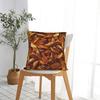 Steak Fries Seamless Pattern  Pillow Cover  Square Cushion Cover Cute Funny Pillow Case For Office Car Home Decor