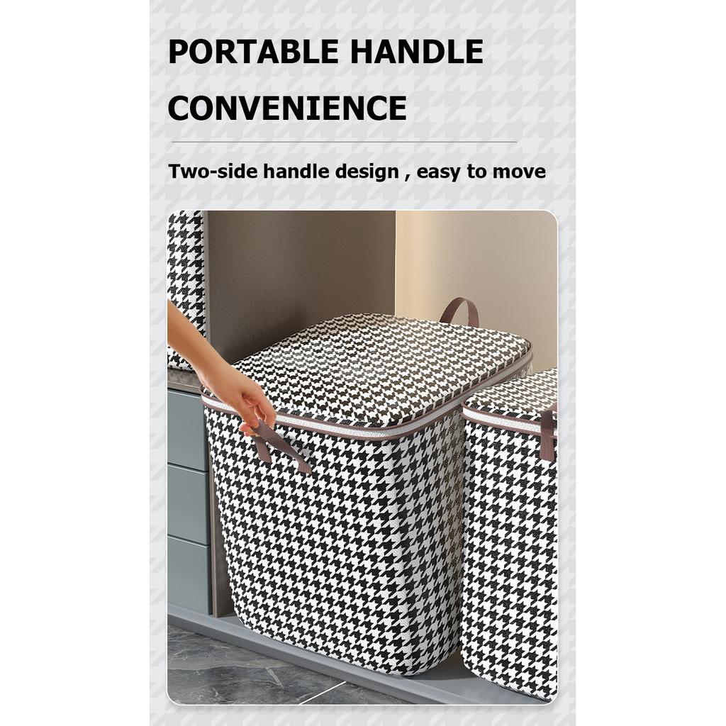 Нетканая сумка для хранения одеяла, бытовая сумка для одежды большой вместимости, упаковочная коробка для брюк, сумка для переезда одежды с одеялами