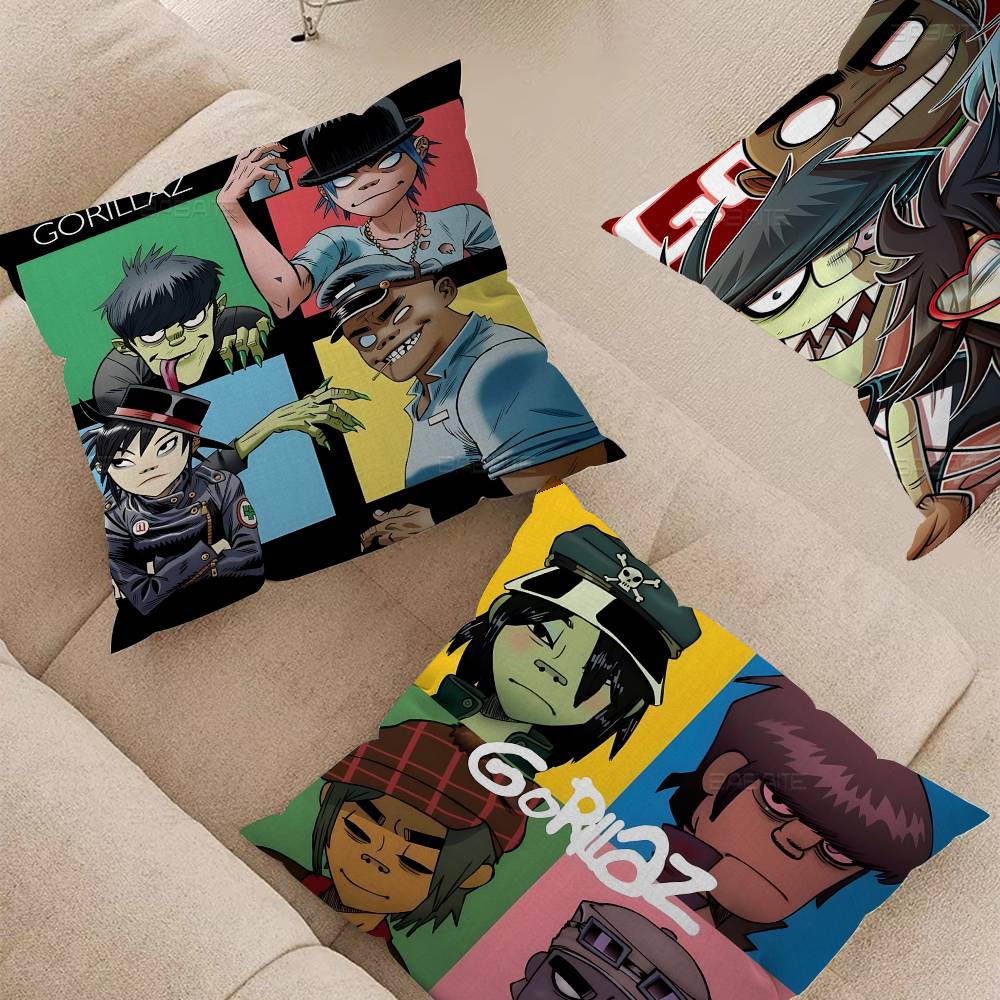 Gorillaz Хип-Хоп Персонализированная Наволочка Чехол от Пыли Спальня Детская Вечеринка Украшение Наволочка День Рождения Детский Подарок