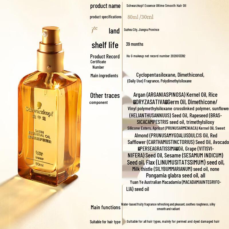 Schwarzkopf Набор масел для гладкости волос Essensity