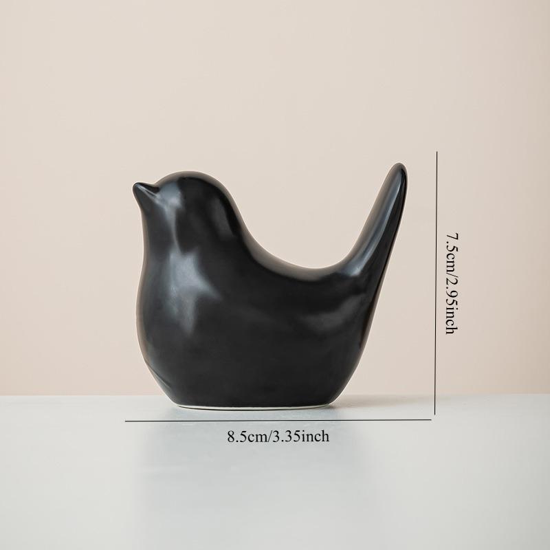 Modern Simple Luxury Ceramic Bird Figurines Home Decoration Accessories Bird Figures Decorative Wedding Ornaments