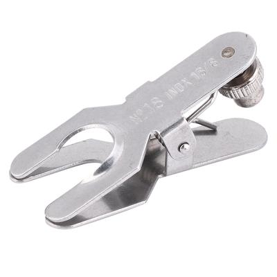 Лабораторный зажим из нержавеющей стали, зажим для стеклянного шарика, лабораторные инструменты18#