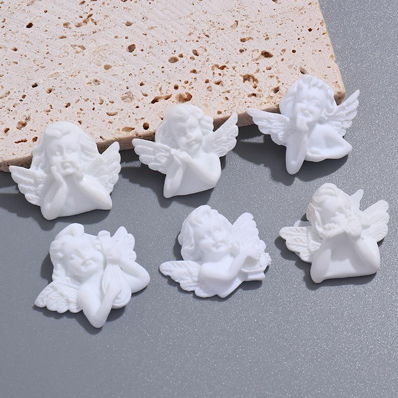 Белый Барочный Ангел Смола Чехол для Телефона DIY Аксессуар