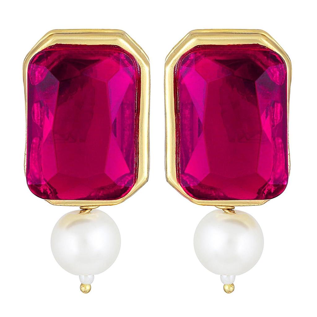 Традиционные украшения Peora с кристаллами и жемчугом, ожерелье, серьги, набор украшений для женщин