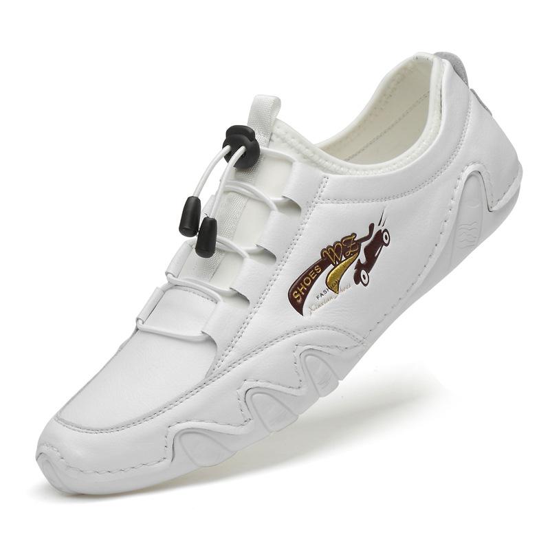 Весенние новые универсальные туфли больших размеров, спортивная уличная мужская повседневная обувь, кожаная обувь