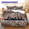Walking Dead Pattern Bedding Set Quilt Cover Pillowcase Home Decor Gift (1 * duvet cover + 2 * pillowcase, without core)