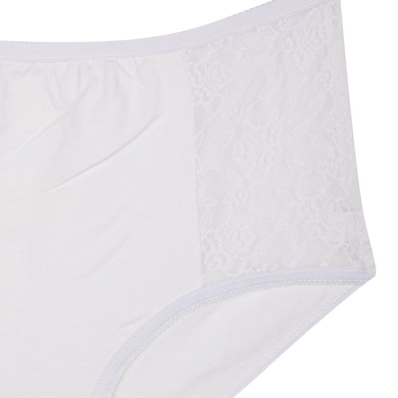 Трусики миди с кружевной отделкой по бокам Женское LINGERIE AU FEMININ