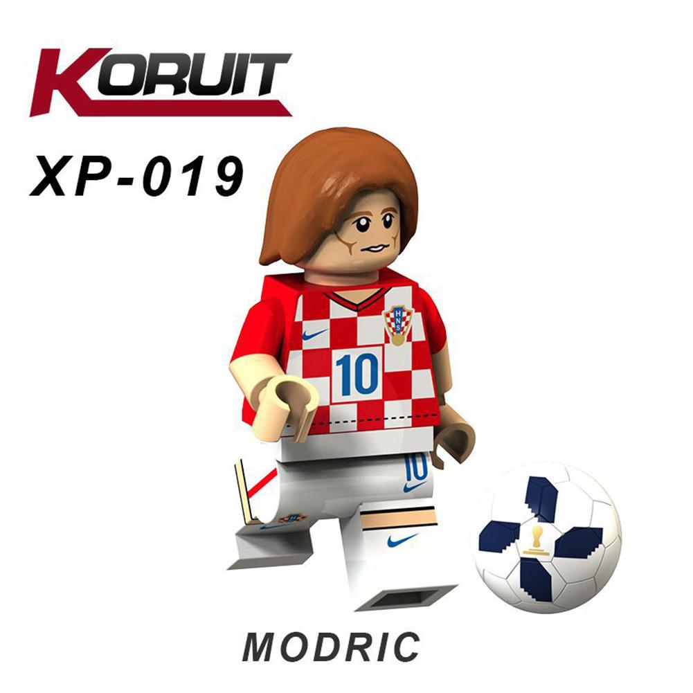Строительные блоки игрушки Кубок мира по футболу Капитан пластиковые собранные строительные блоки Минифигурки игрушки