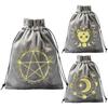 Divinations Tarots Card Dices Bag Small Wedding Bag Table Oracles Cards Game Bag Jewelry Storage Drawstring Tarots Bag
