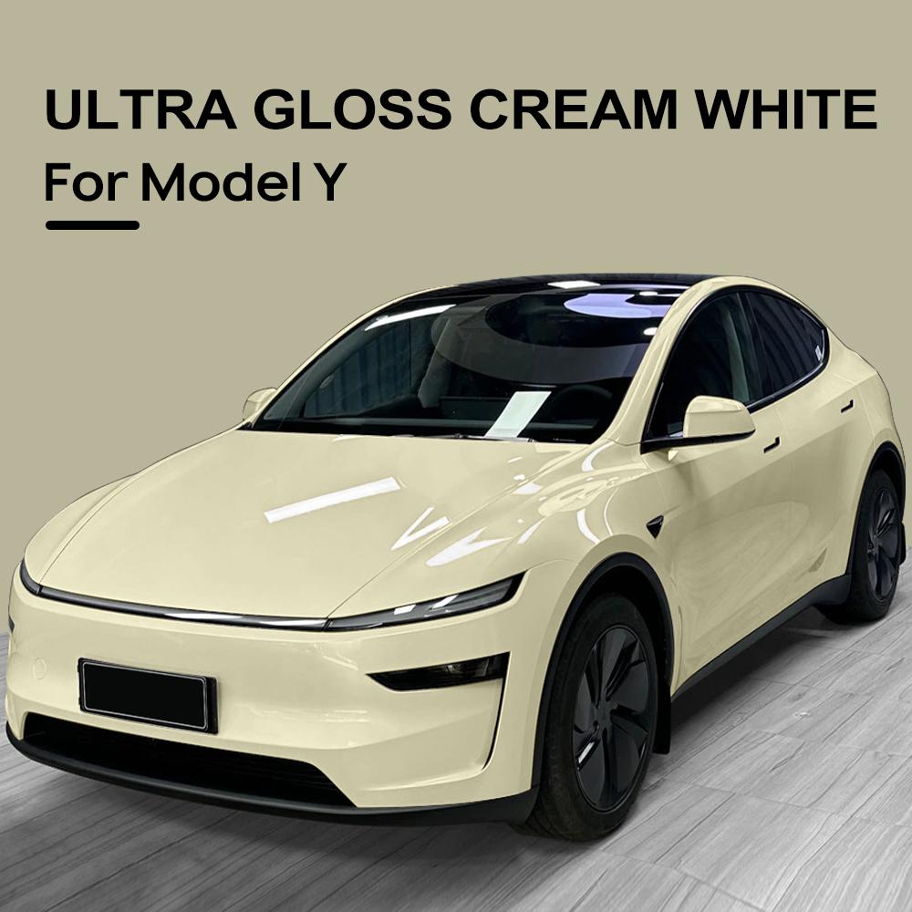 Car Vinyl Film PET Wrap Film Air Release Waterproof Auto Body Decor Accessories For Tesla Model Y 2017-2025 Juniper 2025-2026