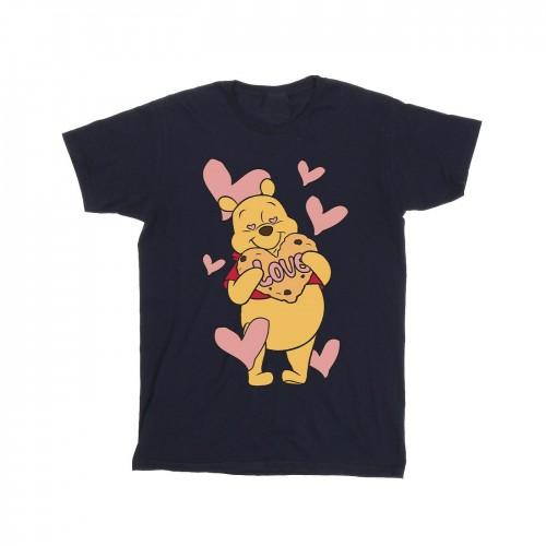 Winnie the Pooh Girls Love Heart Cookie Cotton T-Shirt