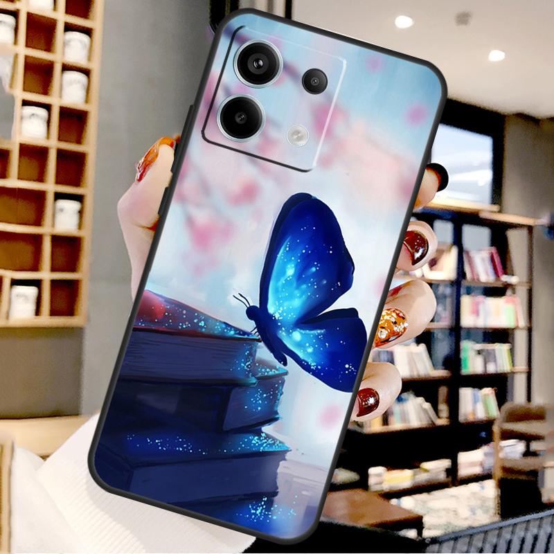 Butterfly For Xiaomi Redmi Note 14 Pro 12 11 9 10 13 15 Pro Plus Case For Redmi 15 10C 12C 13C 14C 15C