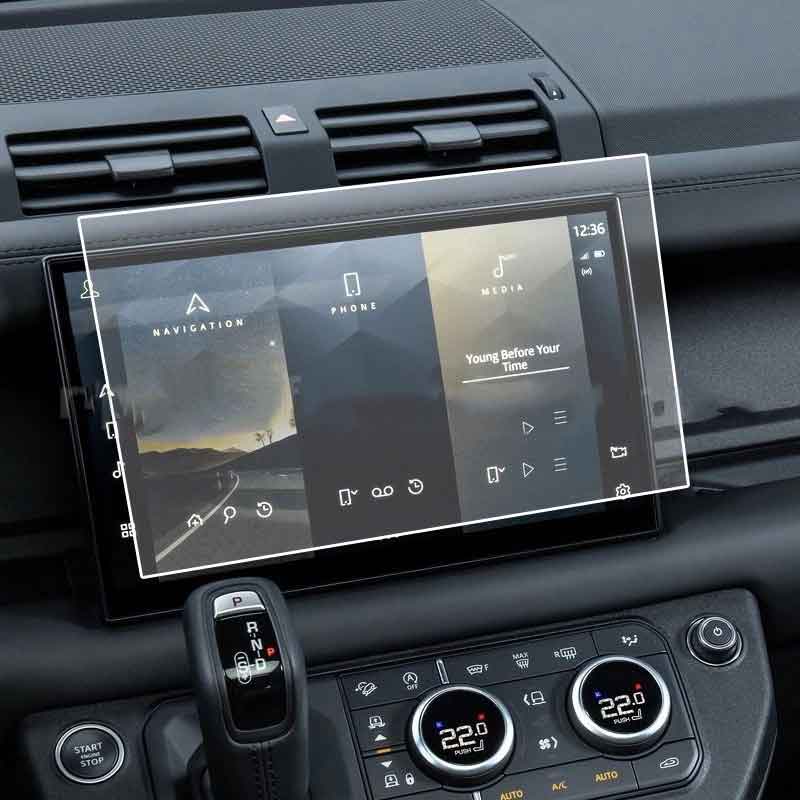 Для Land Rover Defender 2022 Автомагнитола GPS-навигация Дисплей Защитная пленка из закаленного стекла Салон автомобиля