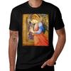 Angel Gabriel Blowing His Horn Vintage Religious Art Tshirt Casual Loose Fit Summer Tee Shirt