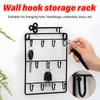 Home Wall Rack Indoor Key Hook 11 Hangers Hooks Key Holder Hats Handbags Umbrellas Keys Coat Storage Rack Organizer Shelves