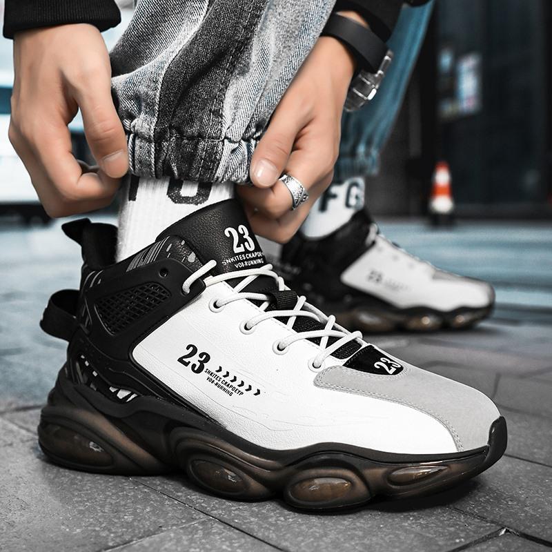 2025 новые высокие баскетбольные кроссовки, мужские повседневные и прочные кроссовки, с бархатом на выбор баскетбольные кроссовки