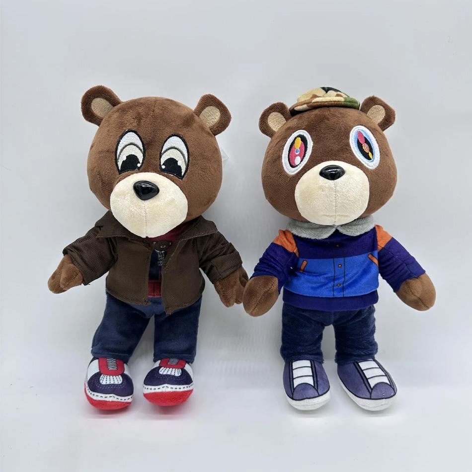 Kawaii Kanye Dropout Bear Teddy Bear Плюшевые игрушки Kanye West Graduation Soft Stuffed Home Room Decor Gift Birthday