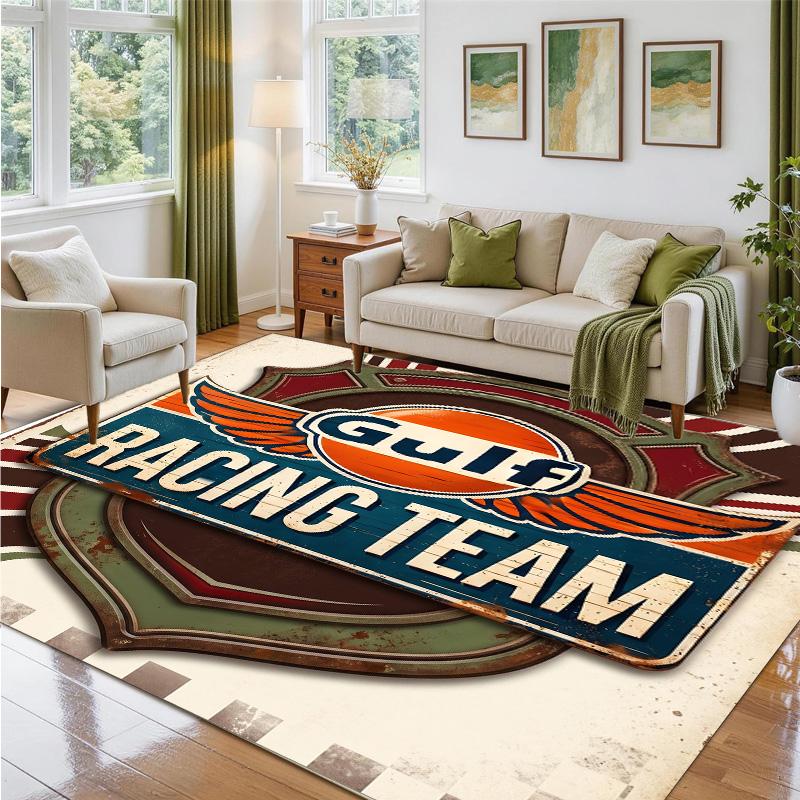 Gulf Design Crystal Velvet Rug Soft Decorative Mat for Bedroom Entrance