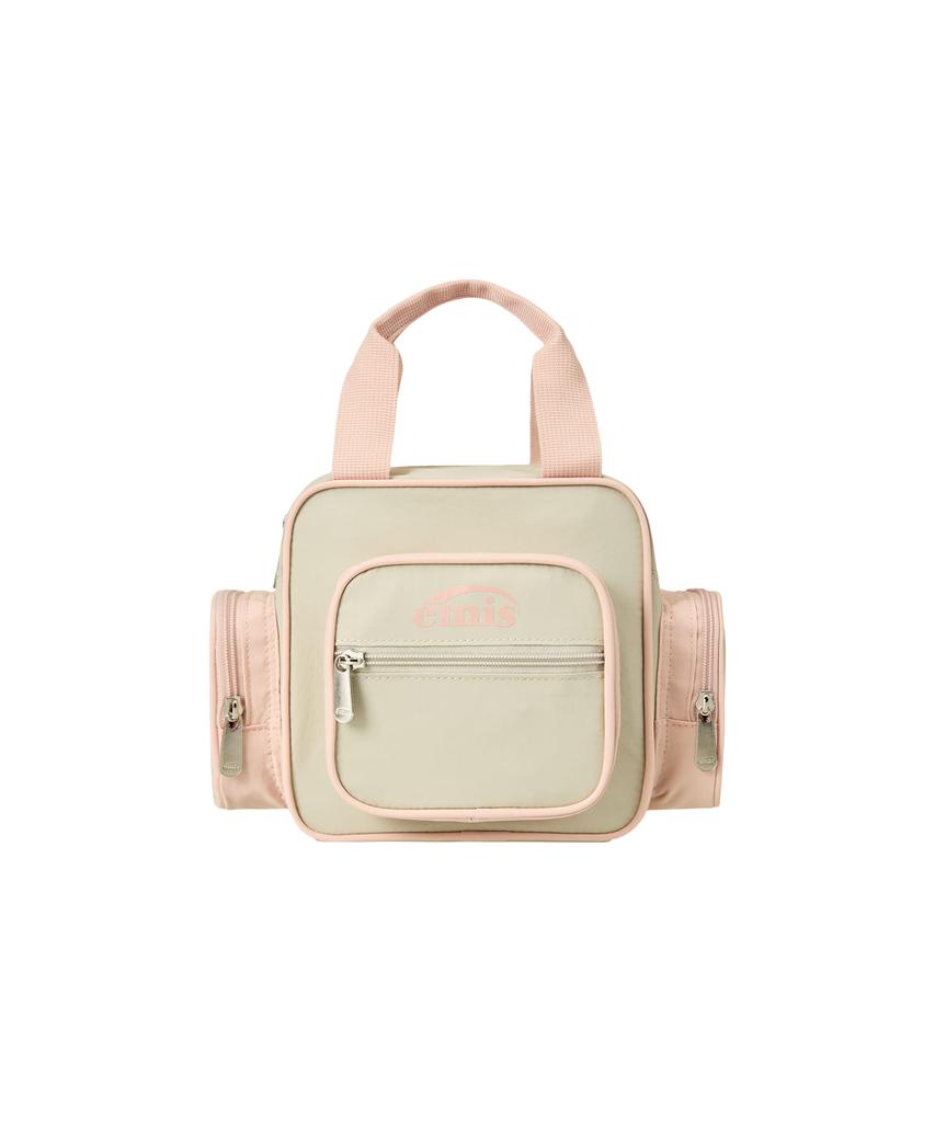 Сумка-тоут Emis Nylon Color-Block - Бежевая