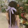 Lystrfac New Long Ribbon Hair Bow Hairpin for Women Girls Back Head  Hair Clips Headdress Fashion Hair Accessories