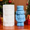 Christmas Candle Molds Reusable Holiday Nutcracker Holiday Silicone Molds Christmas Decorations For Wax Plaster Epoxy Soap Clay