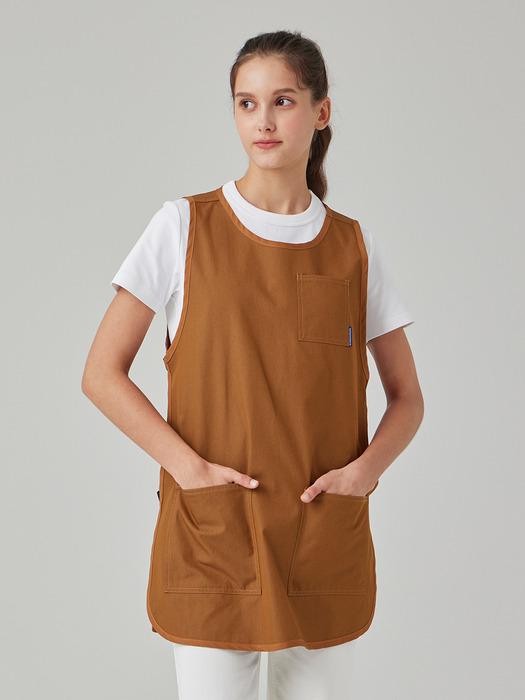 ФАРТУК GONG EASY APRON (КАРАМЕЛЬНО-КОРИЧНЕВЫЙ)