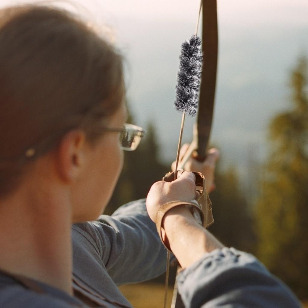 Outdoor Bows Bowstring Shock Absorber Hunting Dampener Test Tube Plant Holder Black