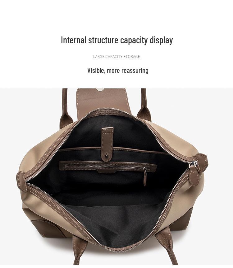 Женская большая холщовая сумка-тоут на осень/зиму 2024 года - сумка на одно плечо для поездок и путешествий