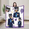 Warm Soft BlanketGirls Boys Picnic Sheriffs Labradors Throw Blanket  Flannel Bedspread For Bedroom Graphic Sofa Bed Cover