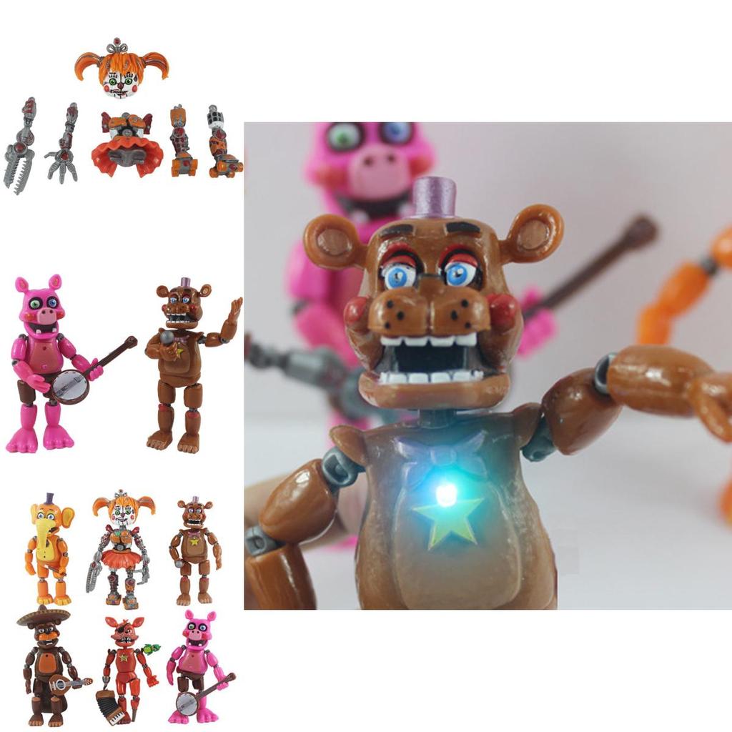 Эксклюзивный набор из 6 светящихся фигурок Five Nights At Freddy's для детей и коллекционеров